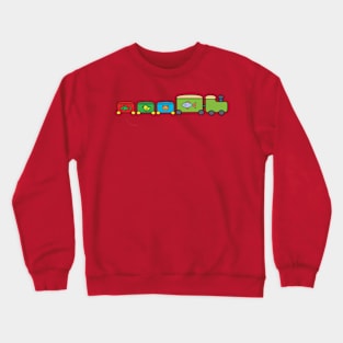 cartoon train Crewneck Sweatshirt